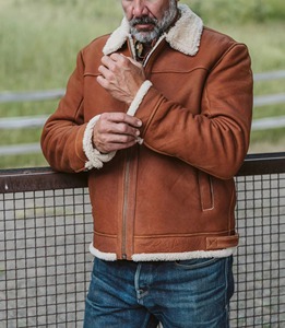 2026 Top Design Men's Leather <b>Jacket</b> 100% High Quality with Lining fur Full Sleeve for Reasonable Price custom design available - Product Image 6
