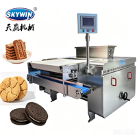 Machine automatique rotative pour le moulage de biscuits, machine à biscuits mous, petite machine automatique en acier inoxydable pour la fabrication de biscuits
