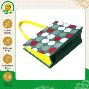 Nueva llegada de stock: Bolsa de compras de yute ecológica de alta calidad hecha en India para uso diario con asa de caña a bajo precio - Product Image 2