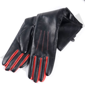 New Style Winter Leather <b>Gloves</b> Pakistan Customized Design Elbow-Length Touchscreen Sheepskin Casual Dress <b>Gloves</b> Silk LEATHER - Product Image 2