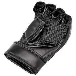 Guantes de MMA de Medio Dedo de Cuero y PU con Soporte de Muñeca de Gancho y Bucle, Ligeros para Boxeo, Entrenamiento de Artes Marciales, Saco de Boxeo, Unisex - Product Image 4