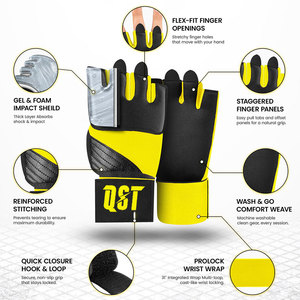Guantes Interiores de Neopreno con Gel para Boxeo, Vendas Acolchadas para MMA, Protección para Manos Durante el Entrenamiento de Boxeo, Kickboxing y Protección de Puños - Product Image 4