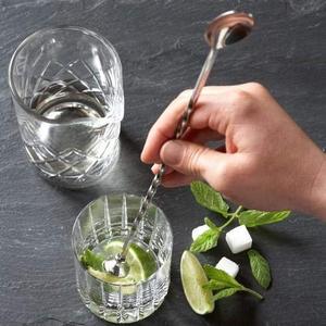 Huge Demand Sale Stainless Steel Mixing Spoon Disc Professional Cocktail Stirrer Mocktail Drinks Mixing Muddling Reusable - Product Image 5