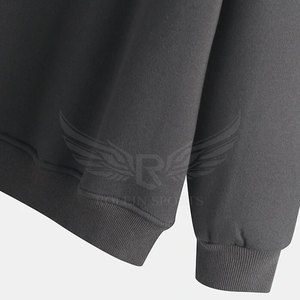 Wholesale Custom Logo Printed <b>Men</b> Sweatshirts Cotton Blended Loose Crew Neck Oversize <b>Pullover</b> - Product Image 4