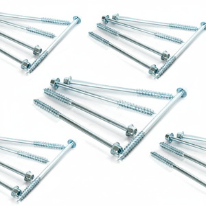 Tornillos de Cabeza Hexagonal de Acero al Carbono Galvanizado en Zinc Clase 4.8 y 6.8, Rosca Parcial, M6-M12, Métrico/Pulgada, Estándar DIN/ANSI, Modelo PDC 13 - Product Image 1