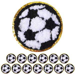 Parches de chenilla navideños al por mayor con reverso termoadhesivo, lentejuelas bordadas de alta calidad, diseño personalizado de Papá Noel, árbol y jengibre - Product Image 1