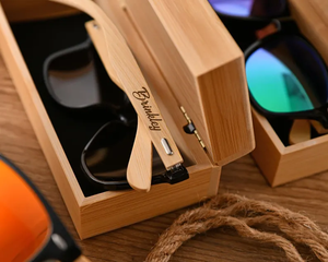 Durable Wooden Glasses Storage <b>Box</b> Stylish Rectangle Carved Design Handmade in Vietnam for Eyewear Protection - Product Image 4