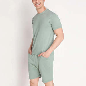 High Quality Cotton Embroidered T-Shirts Custom Logo Boys Summer Jogger Tracksuit Sweatsuit <b>Set</b> Print Sweat Track Suit Shorts - Product Image 3