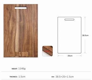 Tabla de Cortar de Madera de Acacia, Construcción Resistente y Gruesa, Mango de Fácil Agarre, Superficie Apta para Cuchillos, para Cortar, Servir y Uso en la Cocina - Product Image 3
