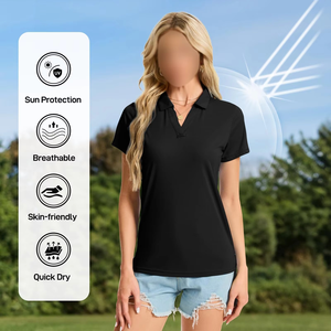 Camisetas Polo Lisas al por Mayor para Mujer, Manga Corta, Productos Más Populares, Ropa Casual de Verano para Dama, Suave y Cómoda - Product Image 6