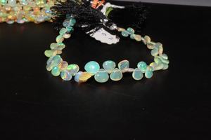 Cuentas Lisas y Brillantes de Ópalo Etíope Natural en Forma de Pera de 6-10 mm para la Fabricación de Joyas - Product Image 4