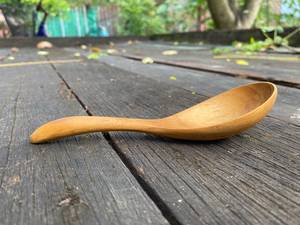 Cuillères en bois, grandes cuillères à soupe, cuillères à soupe de nouilles Soba, pièce design en bois naturel en promotion - Product Image 4