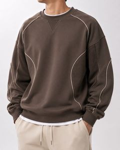 Sweat-shirt à capuche surdimensionné pour homme, vert olive uni, en polaire, décontracté, respirant, avec poche, séchage rapide, écologique, style hiver - Product Image 3