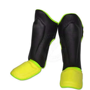 Protection de tibia et de pied de qualité supérieure pour la boxe, dernier design, en cuir. - Product Image 6