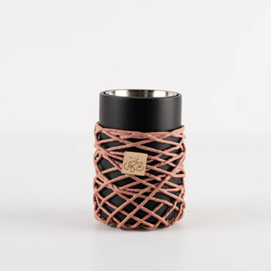 Brûleur et support d'encens portable rose Madkhan ArtisanVibe en bois de pin indien, fait main, écologique, durable, design moderne - Product Image 1