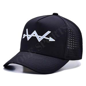 Top Trending <b>Hat</b> 5 Panel Baseball <b>Hat</b> Custom <b>Men</b> Printing Perforated Best Laser <b>Black</b> Baseball Cap High Quality Baseball <b>Hat</b> - Product Image 5