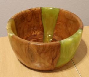 ชามเสิร์ฟงานแต่งงานทำมือจากไม้และเรซิ่นคุณภาพสูง หรูหรา เป็นมิตรกับสิ่งแวดล้อม ปรับแต่งได้ พร้อมผิวขัดมันด้วยไข่มุก - Product Image 1