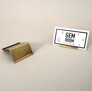 Ensemble de porte-cartes de table carrés modernes en métal, présentoir de cartes nominatives, support de numéros de table de mariage, porte-cartes de visite de bureau - Product Image 2