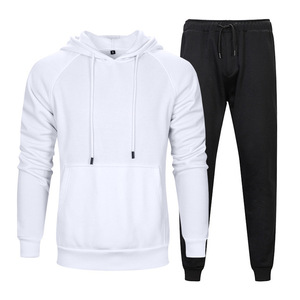 Men's Oversized Hooded Collar Tracksuits Custom Logo Printed Polyester/Cotton Fleece Heavyweight Breathable Winter Solid Casual - Product Image 3