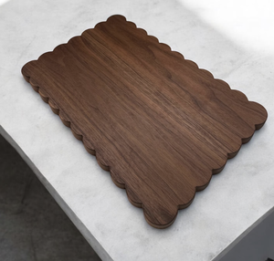 Wholesale Kitchen & Tabletop Large End Grain Chopping Block Black Walnut Wood Cutting <b>Board</b> with Handle - Product Image 1