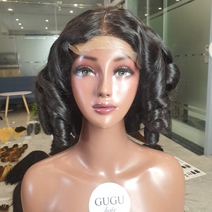 Hot Selling SDD 12A Raw Cuticle Aligned Vietnamese <b>Hair</b> Vendors Egg Curly Bouncy Human <b>Hair</b> Wigs - Product Image 4