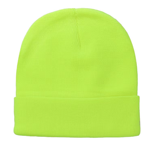 Gorro de Punto Acrílico Unisex de Color Sólido, Gorro de Invierno Informal para Adultos, 56-58CM - Product Image 1