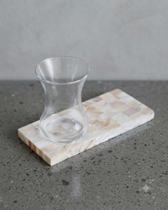 Tasse à thé en verre de style turc avec soucoupe, tasse à double paroi transparente pour café et thé noir - Product Image 1
