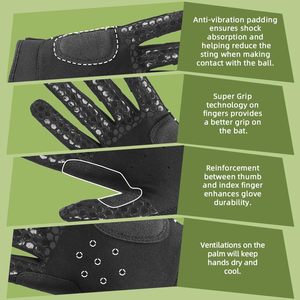 ถุงมือตีเบสบอล ซอฟต์บอล และทีบอล รุ่น 2.0 Signature  ยึดเกาะนิ้วมือได้ดีเยี่ยม มีหลายขนาด 11 ไซส์ + 5 สีให้เลือก - Product Image 4