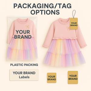 Ensemble de robe de fête d'anniversaire pour filles OEM, robe de princesse bordeaux formelle avec cardigan, <span class=keywords><strong>tenue</strong></span> de <span class=keywords><strong>mariage</strong></span> pour enfants - Product Image 6