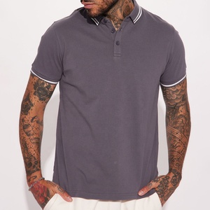 Camiseta Polo para Hombre, Antiarrugas, de Poliéster/Algodón, Jersey Bordado, Manga Corta, con Logotipo Personalizado, Camisetas Lisas - Product Image 4