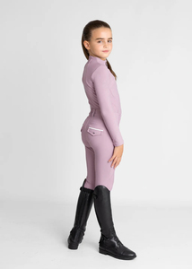 Pantalons d'équitation pour enfants, coupe slim, tissu extensible respirant et résistant, pour l'entraînement et les concours équestres. - Product Image 6