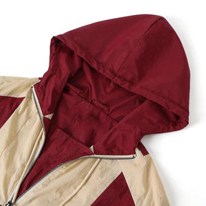 Veste coupe-vent légère en polyester/nylon pour homme et femme, avec col montant et demi-zip, décontractée pour l'hiver - Product Image 3