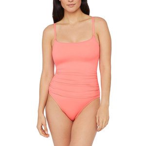 Maillot de bain pour femme sur mesure, couleur unie, service OEM, respirant, séchage rapide, vente directe d'usine, taille adulte - Product Image 1
