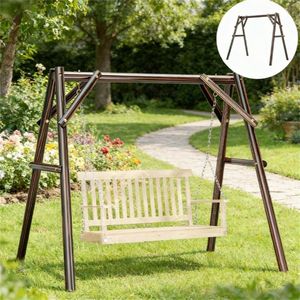 Patio <b>Swings</b> <b>Frame</b> Hanging Chair and Bed <b>Frame</b> for Outdoor Porch Use - Product Image 2