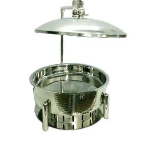 Plat à chafing dish classique en acier inoxydable de qualité supérieure avec finition polie pour une présentation élégante des aliments - Product Image 6