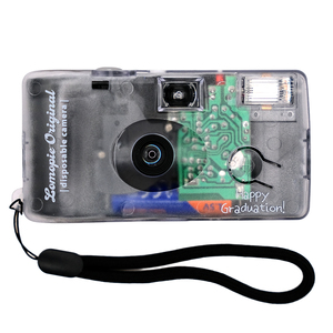 Appareil photo manuel 35 mm à usage unique de marque OEM en gros avec flash intégré, mise au point fixe, pile AA, couleur personnalisée, pellicule plastique - Product Image 1