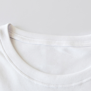 T-shirt blanc à col rond et manches courtes pour homme, coupe classique, en jersey de coton, couleur unie, design simple - Product Image 6