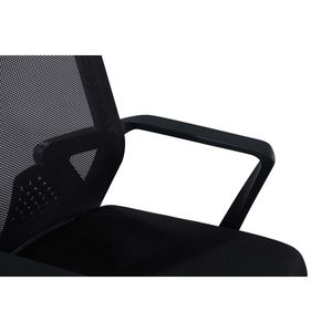 Silla de Oficina Ergonómica Transpirable con Respaldo Medio de Malla, Cómoda Silla de Escritorio - Product Image 6