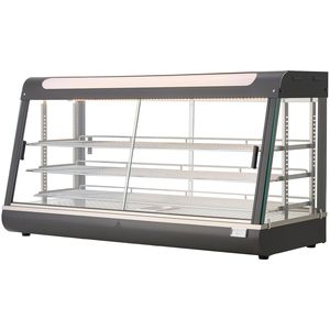 Scaldavivande Commerciale da 1600W con Luci LED e Ripiani Regolabili, Espositore a 3 Livelli, Controllo Manuale della Temperatura, Intervallo 86-185°F - Product Image 1