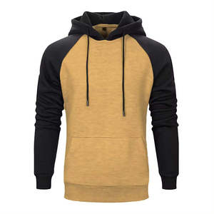 Sudadera con Capucha Negra para Hombre, Corte Regular, Color Sólido, Informal, de Algodón Tejido, para Otoño - Product Image 2