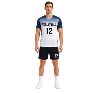 Uniforme de Voleibol con Camuflaje Digital Naranja y Gris, Sublimado, de Poliéster Premium, Duradero y Transpirable - Product Image 3