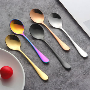 Juego de Cucharas de Acero Inoxidable con Forma de Corazón, para Postre, Yogur, Ensalada, Café, Helado, Colección de Vajilla Premium - Product Image 3