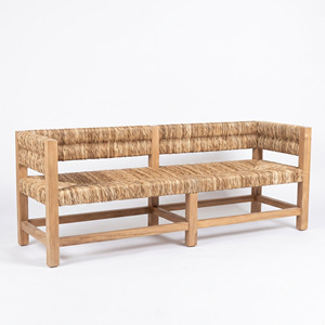 Teak Garden <b>Bench</b> Outdoor Wooden Park Seating 3 Seater Woven Patio Furniture Dining Chair Settee Daybed Deck Yard Lawn Furniture - Product Image 4