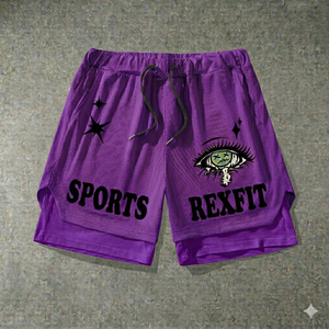 Shorts de sport REXFIT pour hommes, couleur unie, imprimés, shorts de course personnalisés, shorts d'entraînement, taille élastique, fournisseur de vêtements de sport - Product Image 3