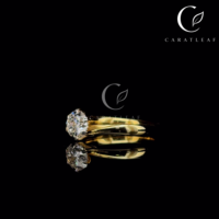 Bague solitaire en or 18 carats avec diamant créé en laboratoire pour femme, bague de fiançailles romantique certifiée IGI, taille brillant