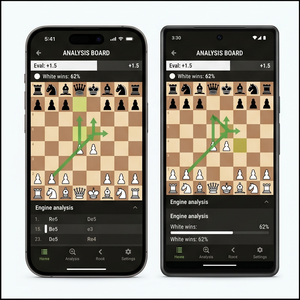 Aplicación de ajedrez Royalcraft: Juega en línea, aprende estrategia, rompecabezas, análisis y partidas multijugador IOS/Android y MAC - Product Image 3