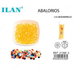 Perline ILAN a Forma di Rombo 8mm Gialle per Creazione di Gioielli - Product Image 1