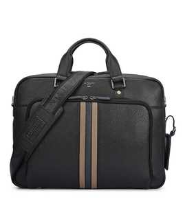 Sac de voyage messager Zolo en cuir véritable pour homme, marron, léger, souple, avec fermeture éclair, idéal pour les affaires et durable - Product Image 3