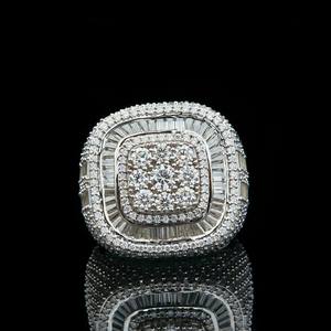 New Arrivals Pass Diamond Tester Fine Jewelry 925 <b>Silver</b> <b>Men</b> Iced Out VVS Moissanite <b>Rings</b> - Product Image 5