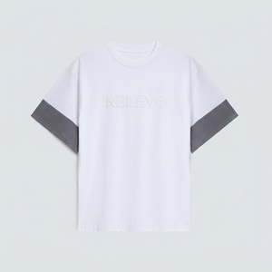 T-shirt oversize pour hommes et femmes, coton premium, streetwear, avec logo stylé, unisexe, décontracté, tendance - Product Image 1